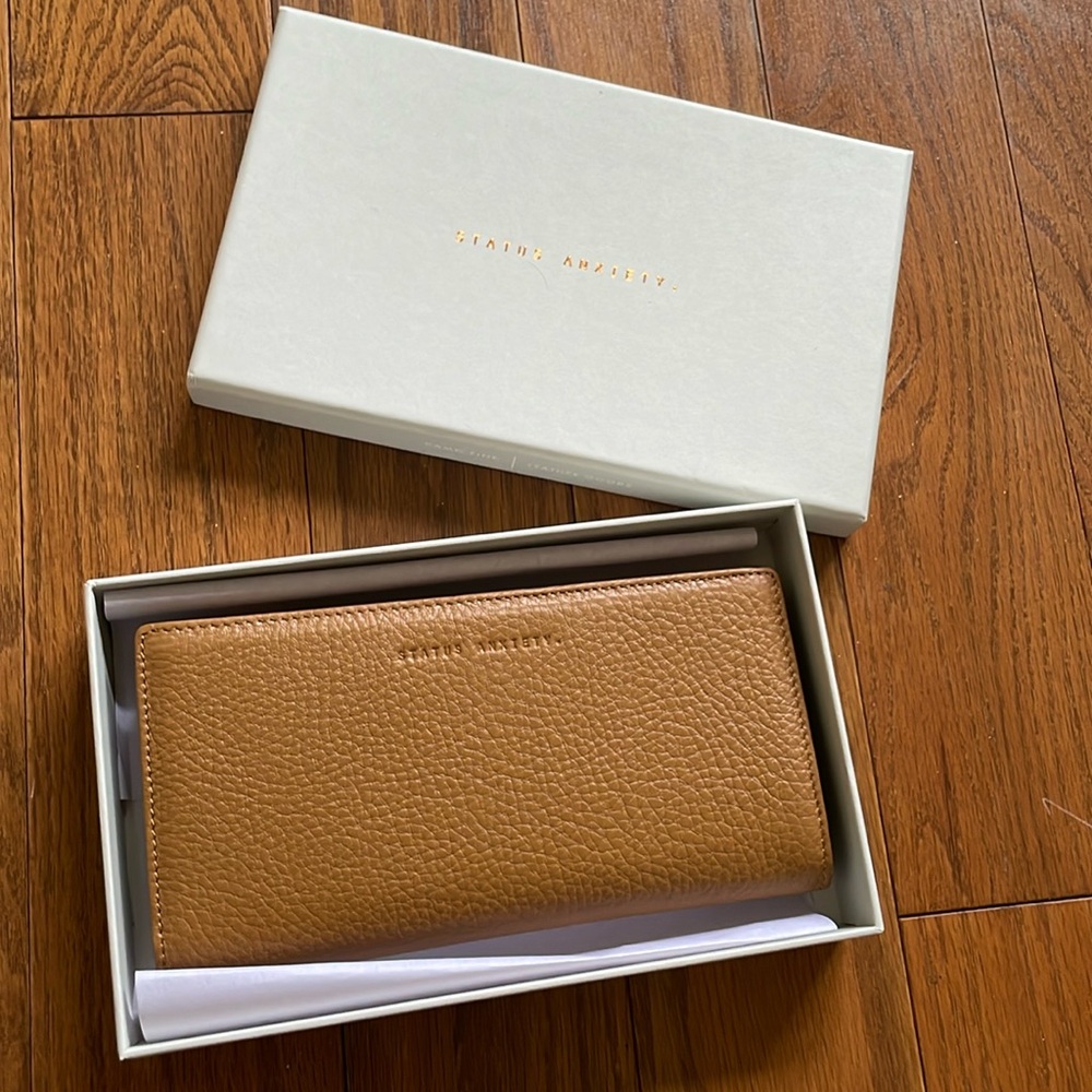 Status Anxiety Tan Leather Wallet